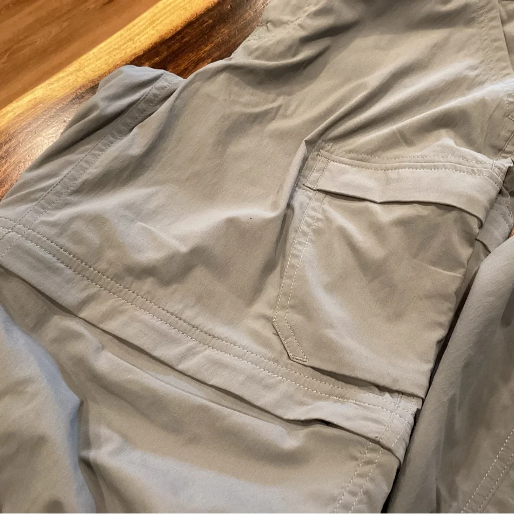 REI Sahara Convertible Pants in medium gray. - Picture 8 of 8